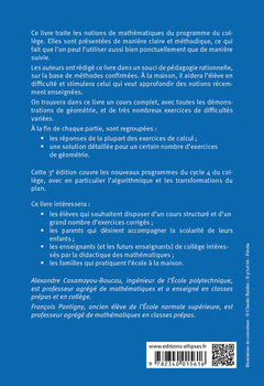 Les mathématiques au collège : démontrer pour comprendre - 5e - 4e - 3e • 3e édition conforme au programme du cycle 4 de la réforme du collège