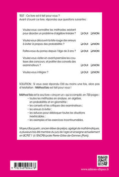 Méthod'Bio Mathématiques BCPST 1re Année