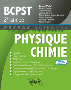Physique-Chimie BCPST 2e année: Nouveaux programmes