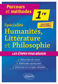 Spécialité Humanités, Littérature et Philosophie - 1re - Nouveaux programmes