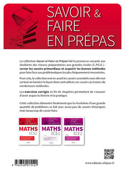 Savoir & Faire en Prépas Maths ECS2