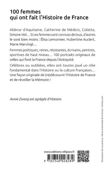 100 femmes qui ont fait l'histoire de France