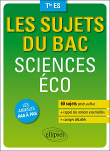Sciences éco Tle ES