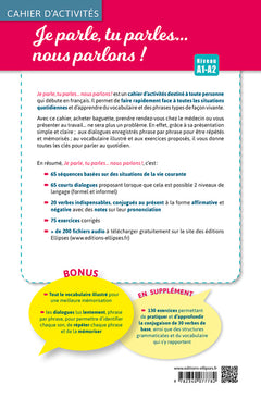 Je parle, tu parles,… nous parlons ! FLE Cahier d'activités.