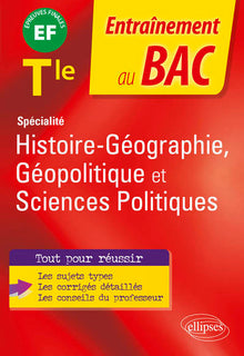 Spécialité Histoire-géographie, géopolitique et sciences politiques - Terminale