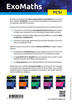 Maths PCSI - Exercices corrigés pour comprendre et réussir