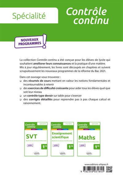 Spécialité Physique-Chimie - Première - Nouveaux programmes