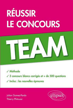 Réussir le Concours TEAM Méthode 3