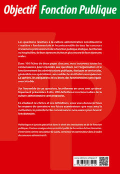 La culture administrative en 100 fiches