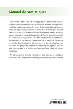 Manuel de statistique