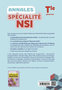 Annales Spécialité NSI - Tle générale