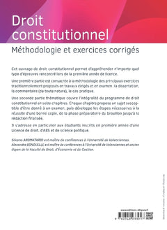 Droit constitutionnel - Méthodologie et exercices corrigés