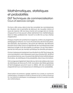 Mathématiques, statistiques et probabilités - Cours et exercices corrigés