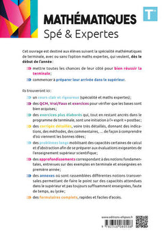 Mathématiques (Spé et Expertes) - Tle