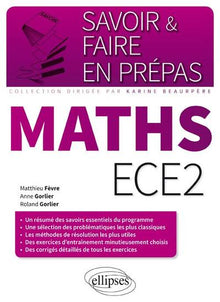 Savoir & Faire en Prépas Maths ECE2