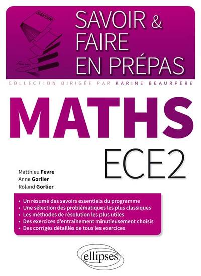 Savoir & Faire en Prépas Maths ECE2