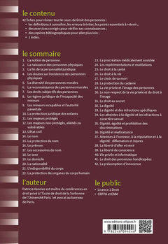 Fiches de droit des personnes