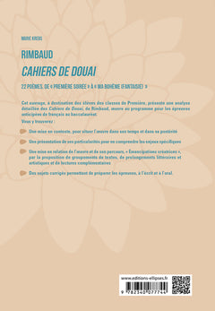 Rimbaud: Cahiers de Douai, 22 poèmes, de « Première soirée » à « Ma Bohème (Fantaisie) »