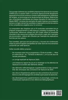 CAPES Anglais - Épreuve écrite disciplinaire appliquée - Session 2024