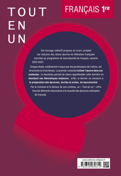 Tout-en-un sur les œuvres au programme de Français n°2