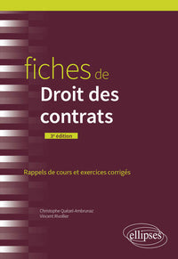 Fiches de droit des contrats: Rappels de cours et exercices corrigés