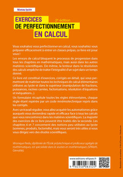 Exercices de perfectionnement en calcul - Niveau lycée