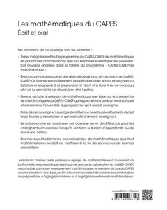 Les mathématiques du CAPES
