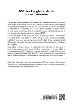 Méthodologie du droit constitutionnel