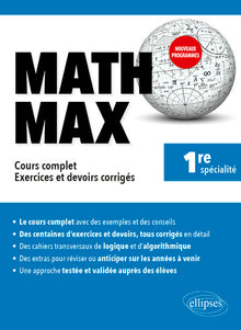 Math Max - Première enseignement de spécialité