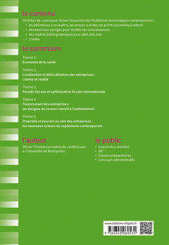 Fiches de Problèmes économiques contemporains