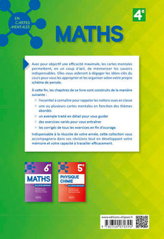 Mathématiques 4e en cartes mentales