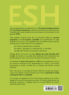 Economie, sociologie et histoire du monde contemporain
