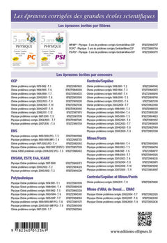 4 ans de problèmes corrigés de physique-chimie banque filière PT 2012-2015