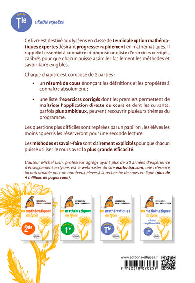 Les mathématiques au lycée - Option Maths expertes Terminale