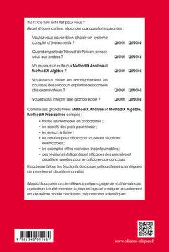 Méthodix Probabilités en Prépas Scientifiques