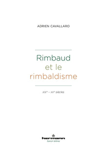 Rimbaud et le rimbaldisme