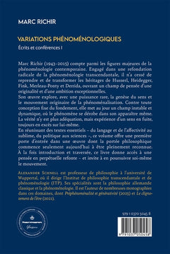 Variations phénoménologiques