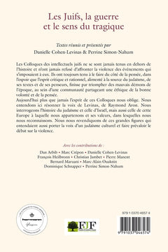 Les Juifs, la guerre et le sens du tragique