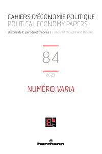 Cahiers d'économie politique n° 84