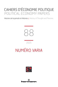Cahiers d'économie politique n°88