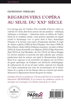 Regards vers l'opéra au seuil du XXIe siècle