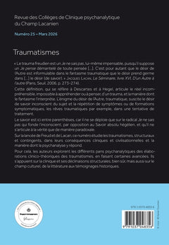 Revue des collèges de clinique psychanalytique du champ lacanien n°25