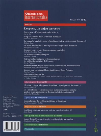 L'espace, un enjeu terrestre