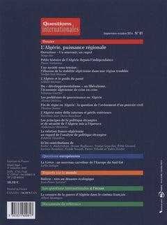 L'Algérie - Puissance régionale