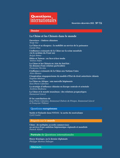 La Chine et les chinois dans le monde: n°116