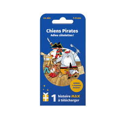 MAX - Carte Chiens Pirates - Adieu côtelettes ! - La Boîte à Histoires