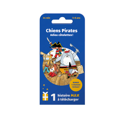 MAX - Carte Chiens Pirates - Adieu côtelettes ! - La Boîte à Histoires
