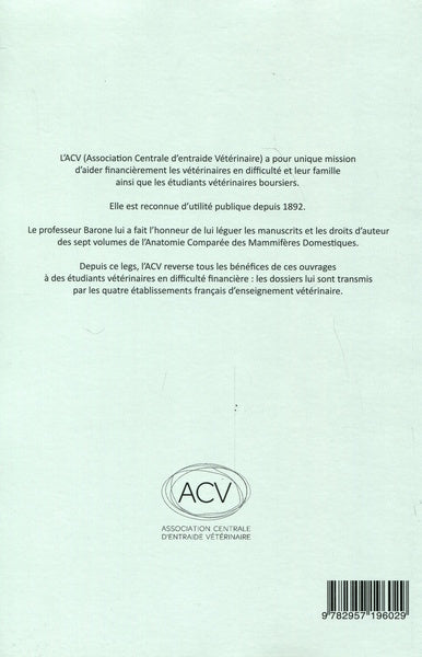 Anatomie comparée des mammifères domestiques Tome 6