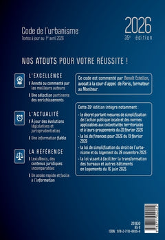 Code de l'urbanisme 2026