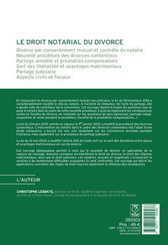 Le droit notarial du divorce